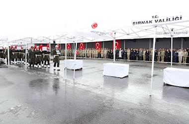 Pençe-Kilit Şehitlerimiz İçin Şırnak 23’üncü Piyade Tümen Komutanlığında Tören Düzenlendi