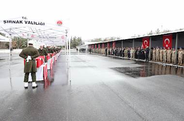 Pençe-Kilit Şehitlerimiz İçin Şırnak 23’üncü Piyade Tümen Komutanlığında Tören Düzenlendi