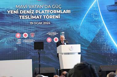 Millî Savunma Bakanı Yaşar Güler, "Mavi Vatan'da Güç: Yeni Deniz Platformları Teslimat Töreni"nde Konuştu