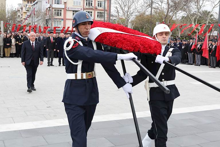 Millî Savunma Bakanı Yaşar Güler, 18 Mart Şehitleri Anma Günü ve Çanakkale Deniz Zaferi’nin Yıl Dönümü Etkinliklerine Katıldı 