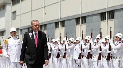  Cumhurbaşkanımız Sn. Erdoğan, Hızırreis Denizaltısı Havuza Çekme ve Selmanreis Denizaltısı İlk Kaynak Töreni'ne Katıldı